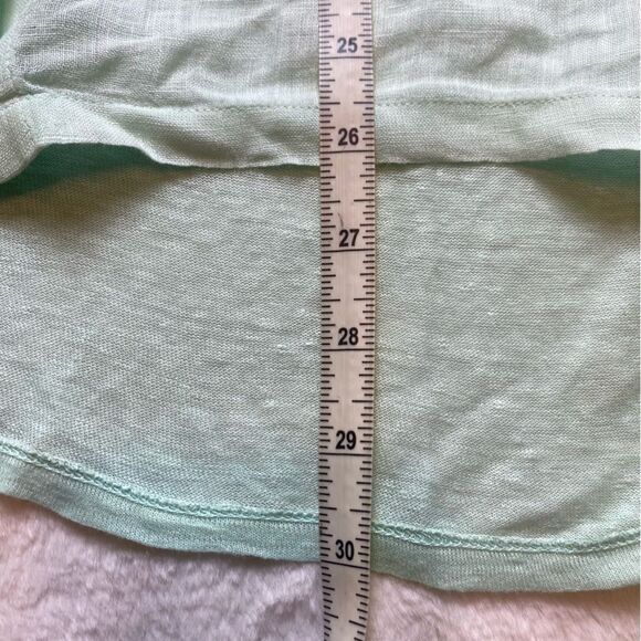 120% Lino Light Green Button Down Shirt - Picture 9 of 10